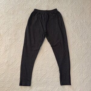 ESNTLS Mens Charcoal Gray Heather Zipper Pocket Jogger Pants Size Medium